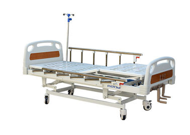 概要の区、アルミ合金の側面柵のための移動式手動病院用ベッド