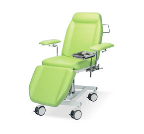 高さのAjdustableの足車が付いている油圧献血の椅子