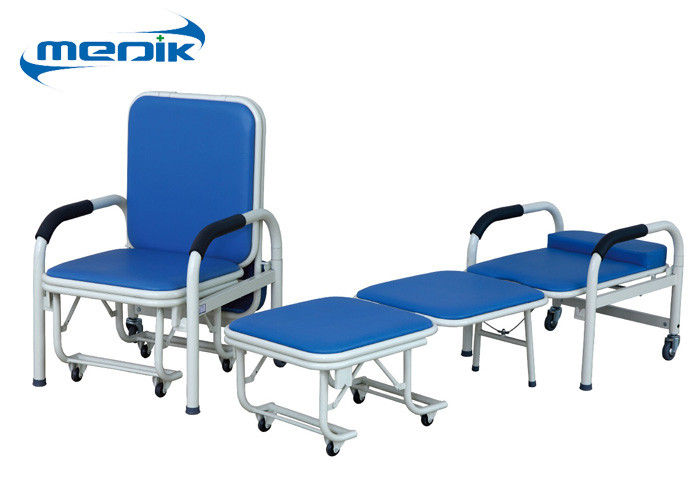耐久の医学の折りたたみ椅子の病院は足車が付いている睡眠の椅子に伴います