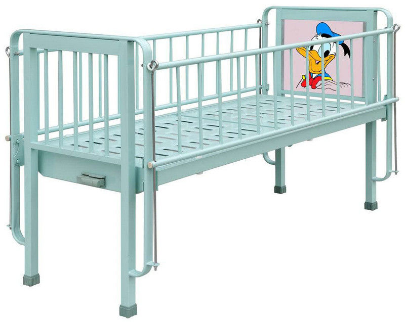 単一の手動クランクを持つ子供のための移動式小児科の病院用ベッド