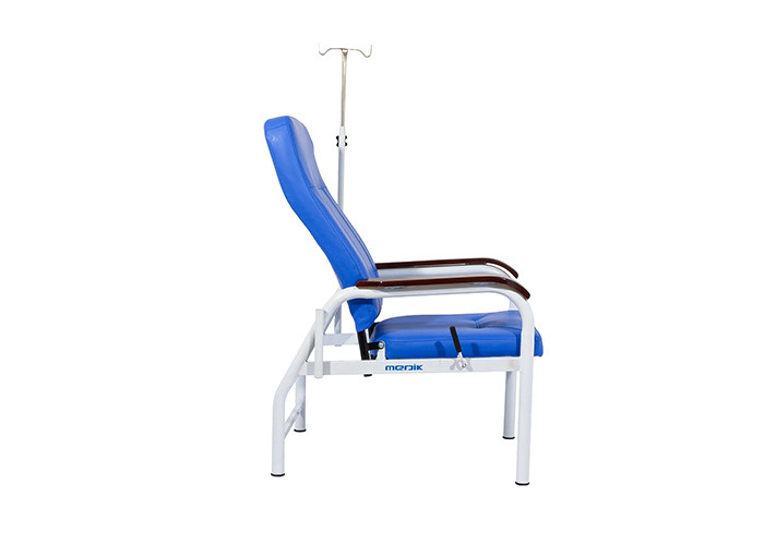 病院の家具PUは臨床IV注入の椅子Armrestが付いている泡立つ