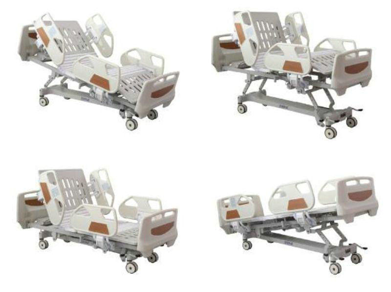 5位置電気ICU医院の病院用ベッド125mmは自動区で半使用する