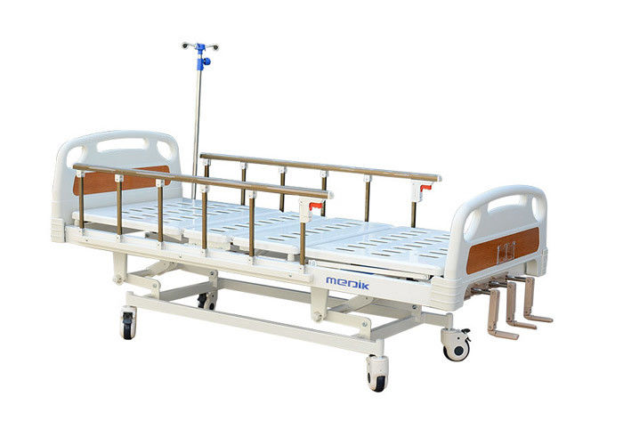 概要の区、アルミ合金の側面柵のための移動式手動病院用ベッド