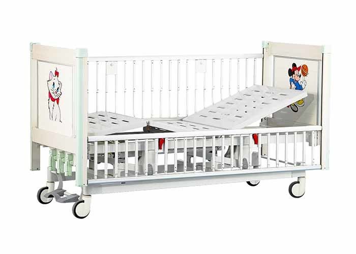 実物大のアルミ合金の側面柵が付いている鋼鉄小児科の病院用ベッド