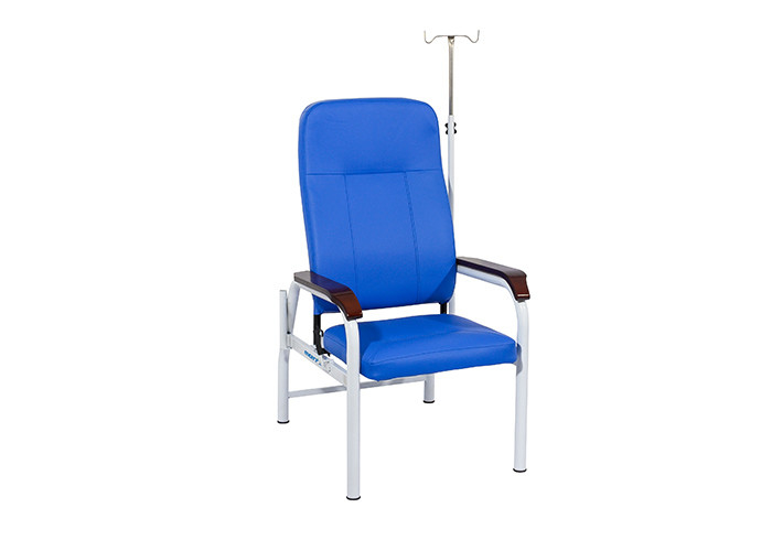 病院の家具PUは臨床IV注入の椅子Armrestが付いている泡立つ